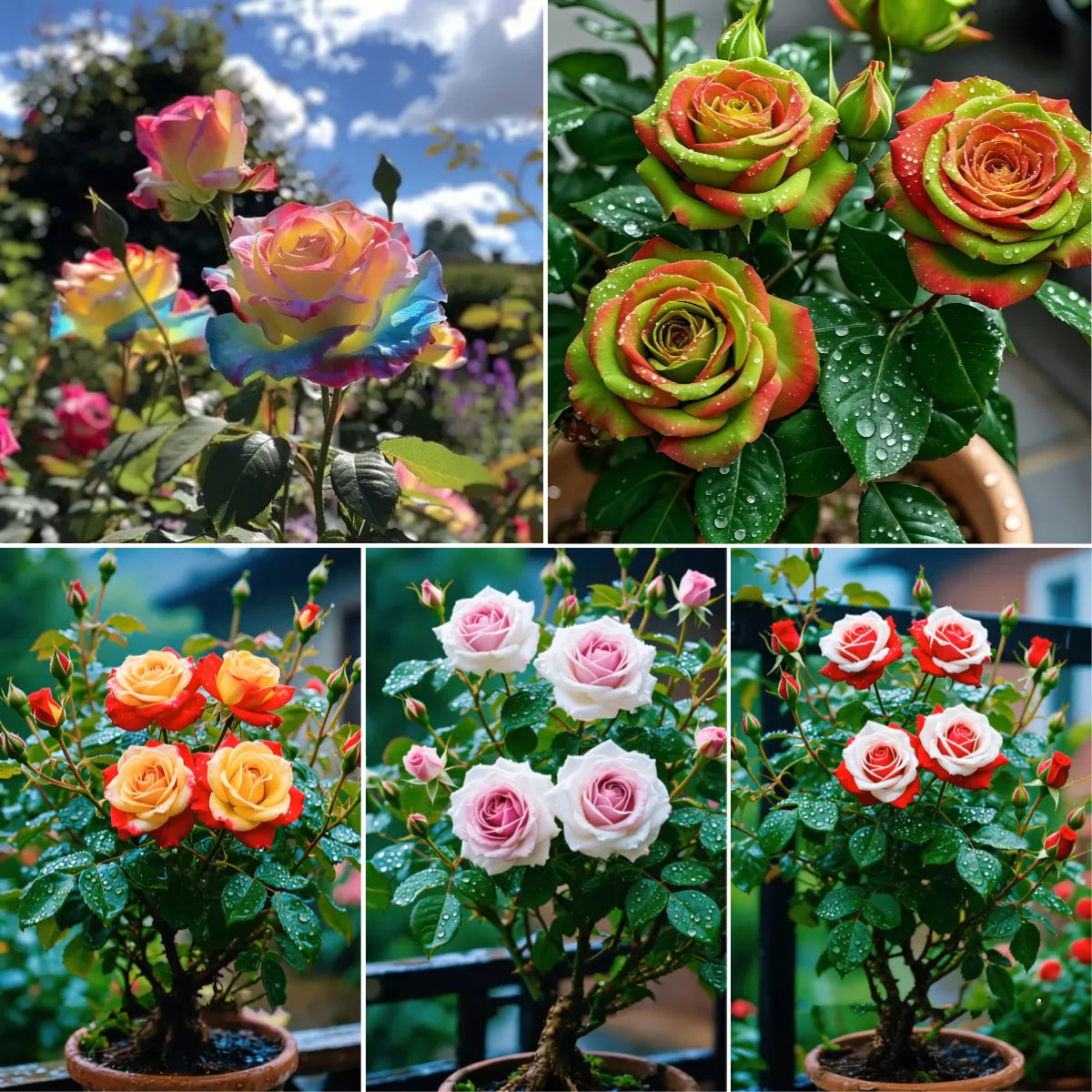 Scottish Red and Green Rose Seeds