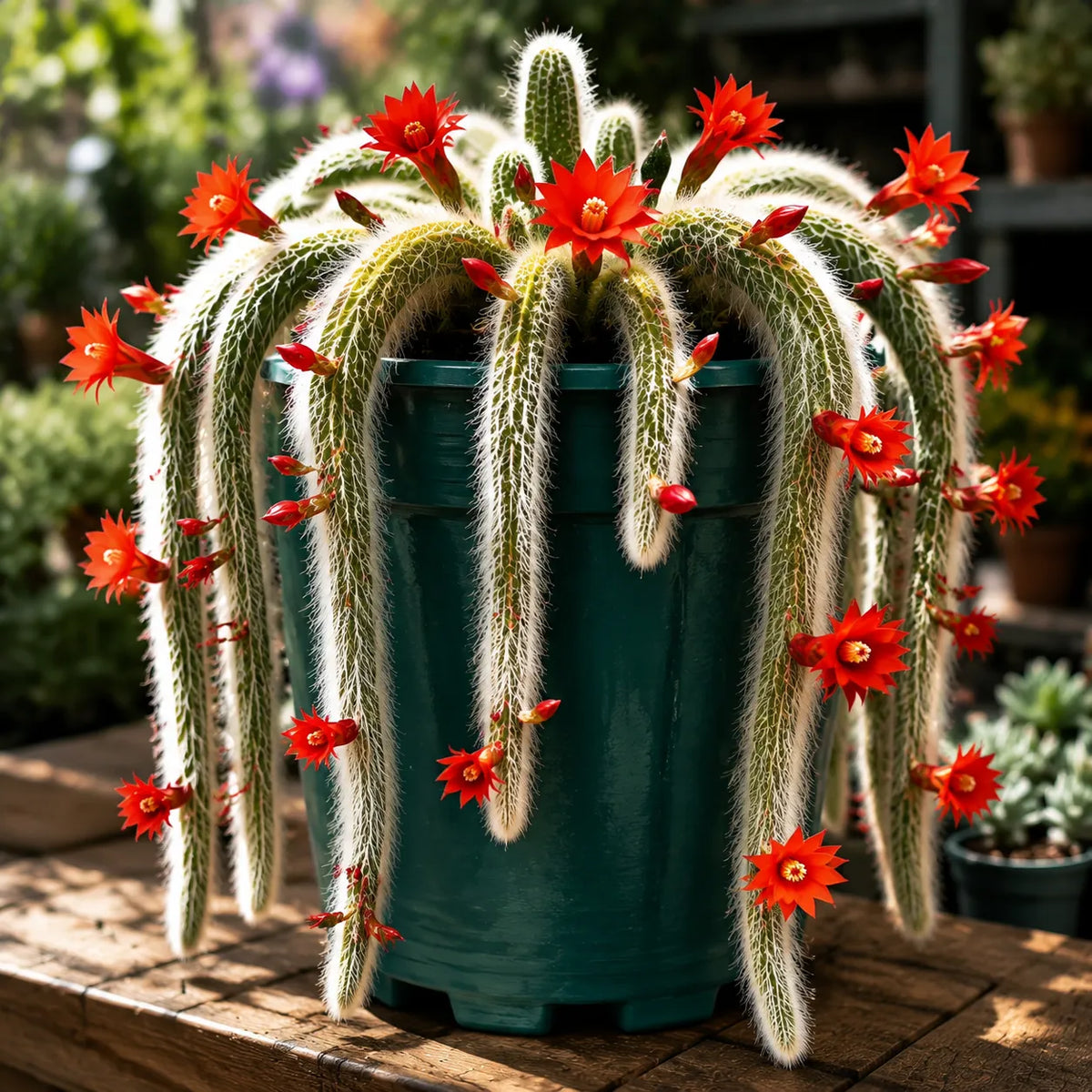 🌵Rare Monkey Tail Cactus - A Living Waterfall of Soft, Fluffy Beauty